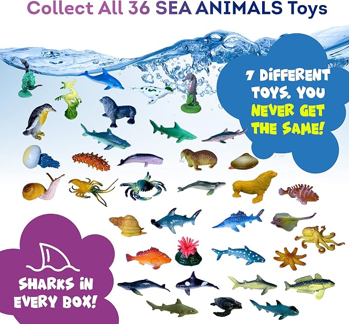 Made in USA Bath Bombs for Kids Surprise Toys Inside SEA Animals - Image 3