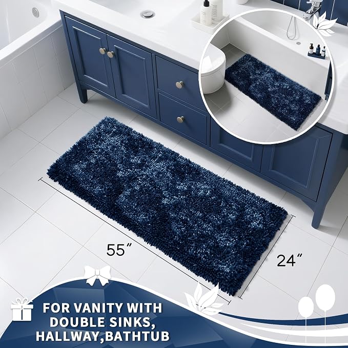 Yimobra Long Bathroom Rugs Runner 55x24 Inch, Extra Thick Soft Absorbent - Image 4