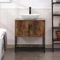 UEV Rustic Brown 30" Bathroom Vanity by YourHomeExcellentVendor