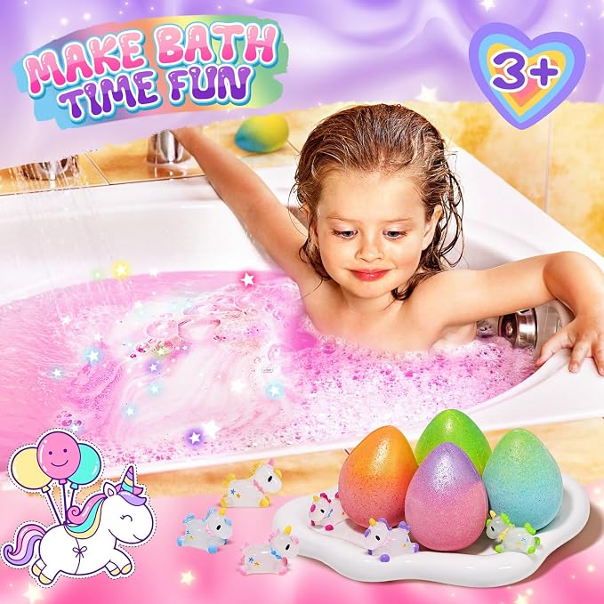 Unicorn Bath Bombs for Kids Girls - Image 3