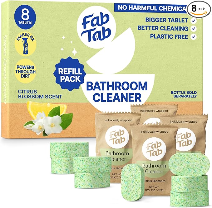 Fab Tab Bathroom Cleaner, Eco-Conscious Cleaning Tablets by FabTab
