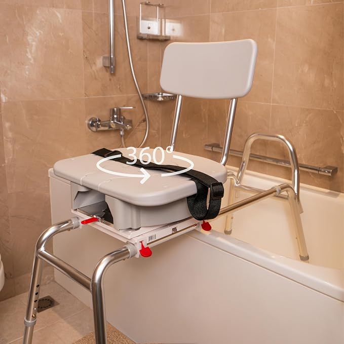 Eagle Health Supplies Sliding Shower Chair Tub Transfer Bench - Image 3