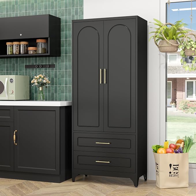 Metal Kitchen Pantry Storage Cabinet - Image 7
