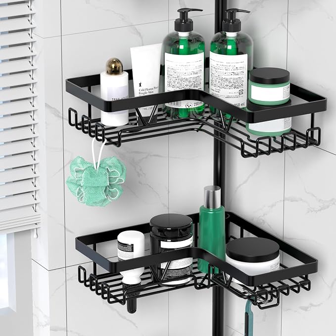 Corner Shower Caddy Tension Pole - Image 3