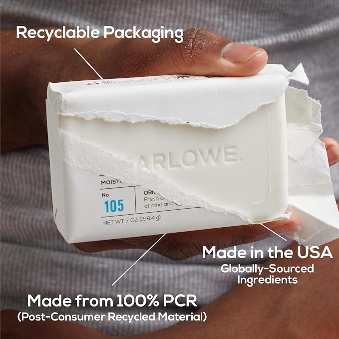 MARLOWE. No. 105 Bar Soap for Men 7 oz, Moisturizing Body Soap, Nourishing & - Image 8