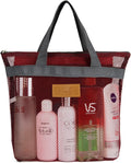 Mesh Shower Caddy Bag Portable Hanging Toiletry and Bath Organizer by TOPASION