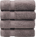 SOFE H&L | Olea Luxury Turkish Cotton Bath Towels Set of 4 : 4 Wash Cloths by SOFEHomeLiving