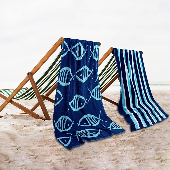 CASA COPENHAGEN Miami Bath Towels Designed in Denmark Rough and Tough, Quick Dry by CASACOPENHAGEN