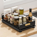 Under Sink Organizer, Single Tier Metal Pull Out Sliding Drawer Shelf by HOMEAILIE