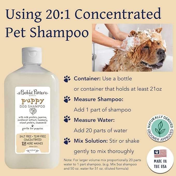 Bobbi Panter Puppy Dog Shampoo, Milk & Honey Fragrance, Nourishing & Gentle - Image 4