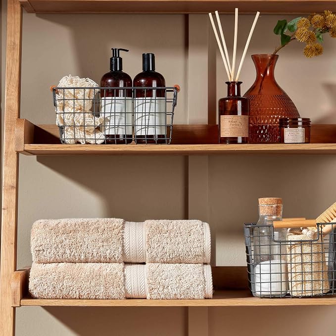 Christy Renaissance 4 Piece Beige Towel Set | 100% Egyptian Cotton | Luxury - Image 2