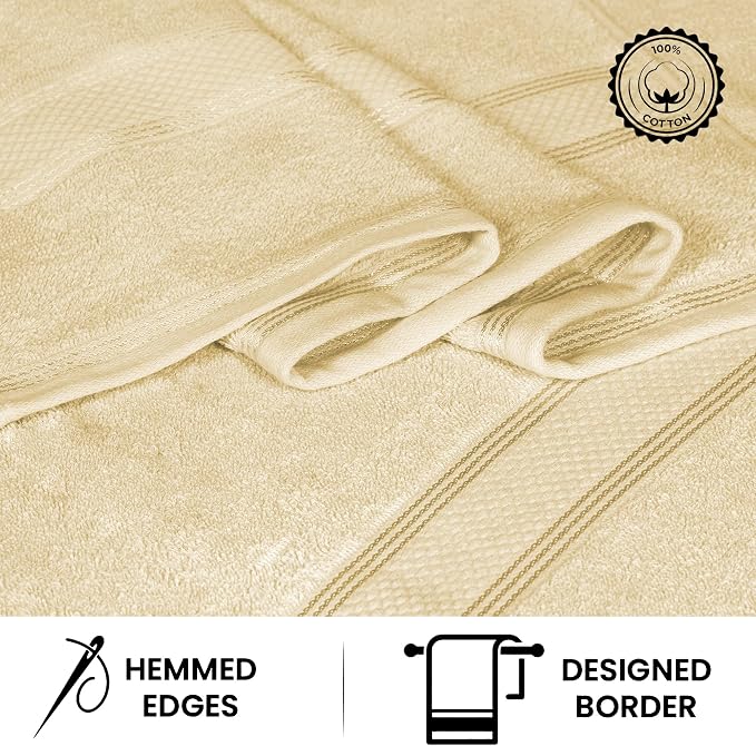 Casa Lino Linen Brown Bath Towels Set of 4 - Image 5