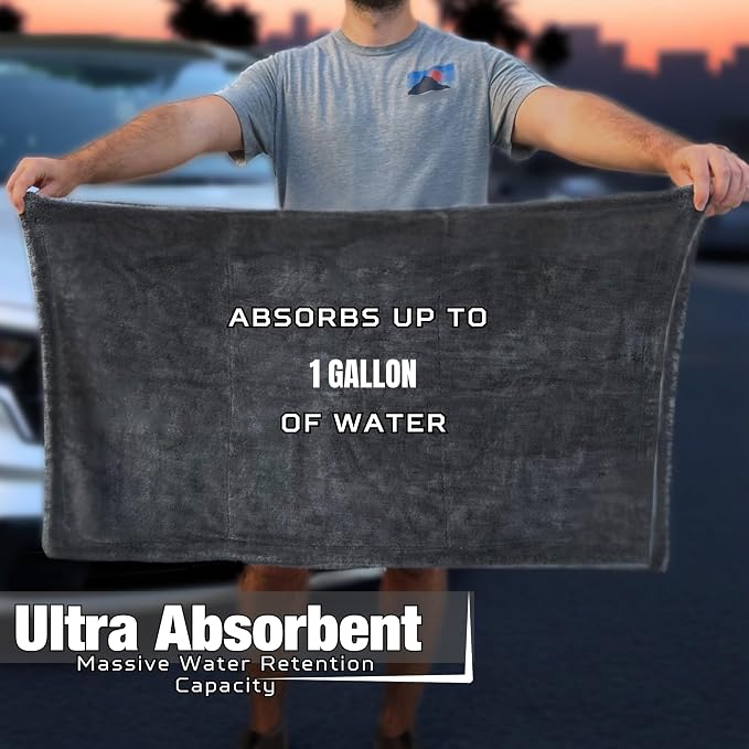 XL Car Drying Towel, 1300 GSM Professional Car Towel - Image 6