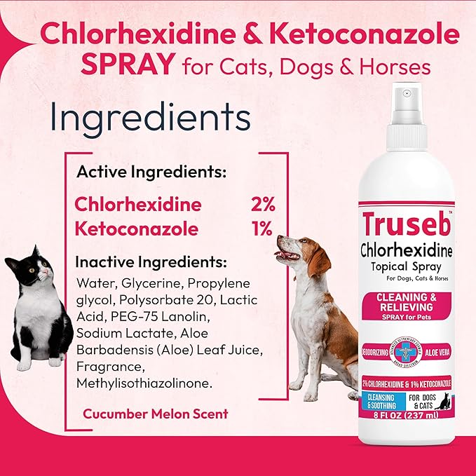 Truseb Topical Ketoconazole and Chlorhexidine Spray - Image 2