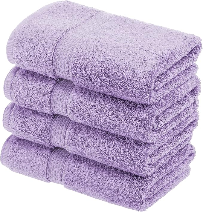 BLUENILEMILLS BNM Egyptian Cotton 4-Piece Towel Set, Includes 4 Hand Towels - Image 2