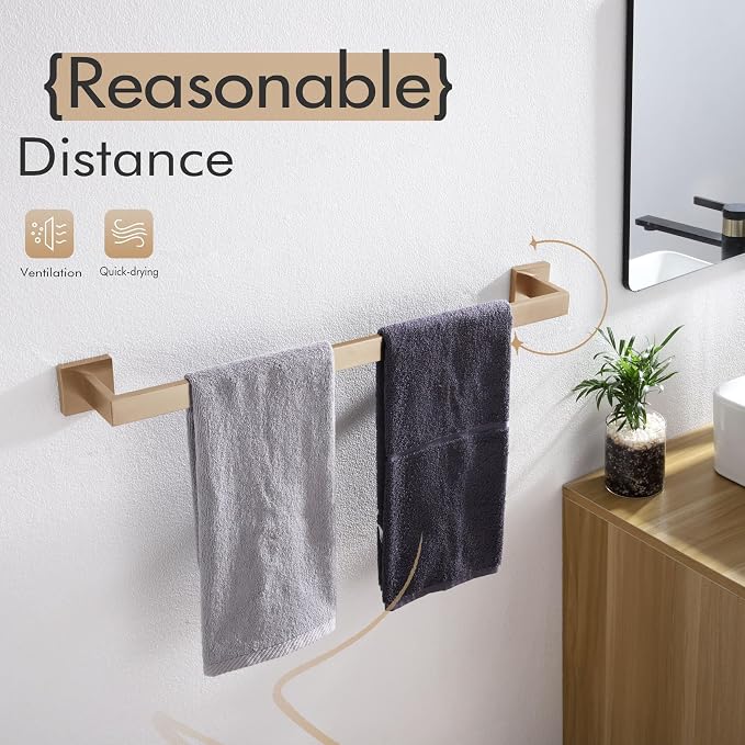 KOKOSIRI 20-Inch Towel Holder for Bathroom Kitchen Towel Bars Wall Mount SUS304 - Image 6