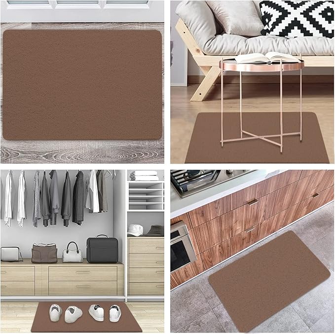 godehone Shower Mats Non Slip Without Suction Cups, PVC Loofah Bathroom Mats - Image 4