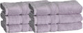 Mosobam Luxury Turkish Set of 6 Hand Towels 16X30 Lavender Aura 700 GSM Bamboo by Mosobam