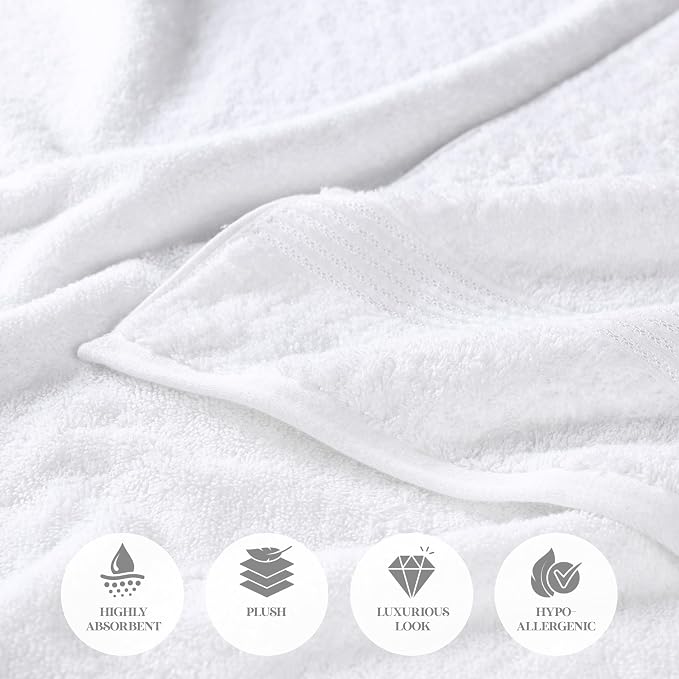 Superior Egyptian Cotton 8-Piece Hand Towel Set, Towel Basics - Image 8