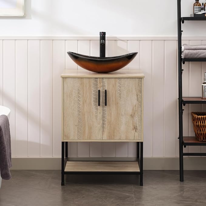 UEV Rustic Oak 24" Bathroom Vanity by YourHomeExcellentVendor