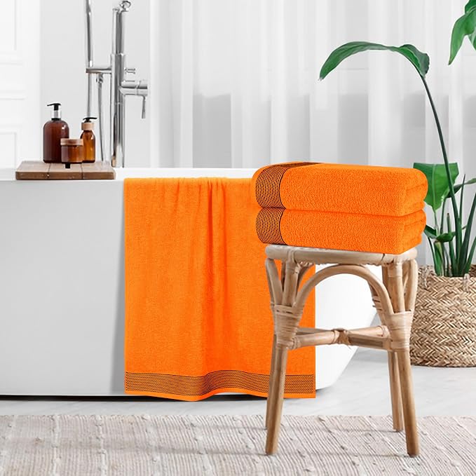 Belizzi Home Ultra Soft 4 Pack Oversized Bath Towel Set 27x54 inches, 100% - Image 4