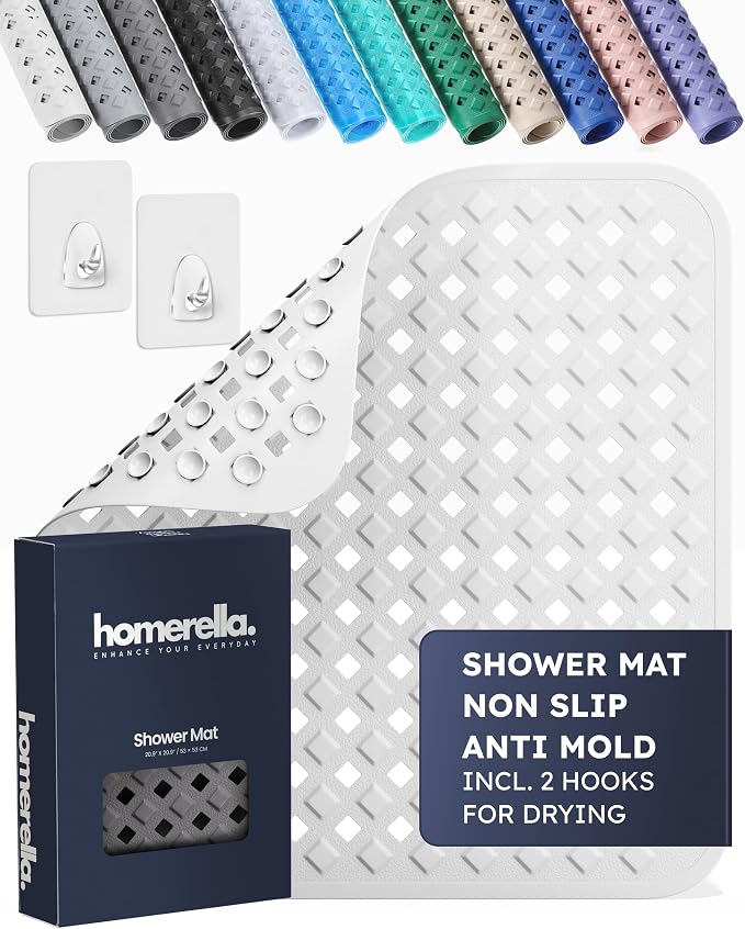 homerella® Shower Mat Non Slip Anti Mold, Non Slip Shower Mats by Homerella