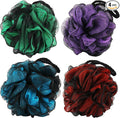 Chuya 4 Pack Shower Loofahs Sponges 70g Large, Bath Sponge Loofah Body Scrubber by Chuya