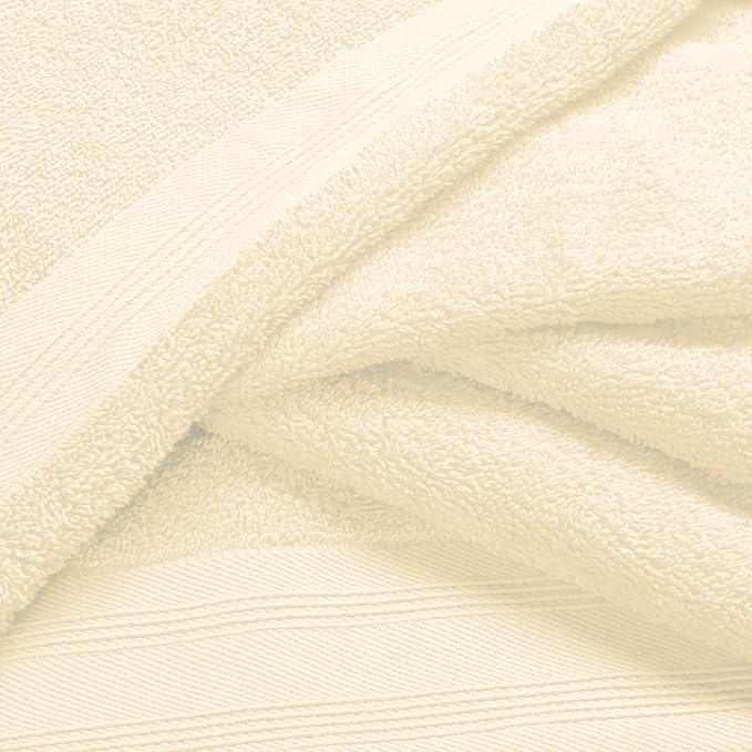 Ultra Soft 3 Pack Cotton Towel Set, Contains a Bath Towels 28x55 inch, a Hand - Image 2