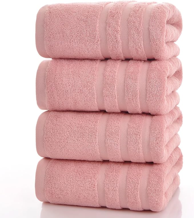 Cotton Bath Towel – Large 30x60 Inches, Thick & Absorbent Towel by Velqora