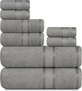 Casa Lino Bath Towel Set of 8 by CASALINO