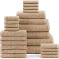 Casa Platino 100% Mercerized Cotton Bathroom Towels Set by CasaPlatino