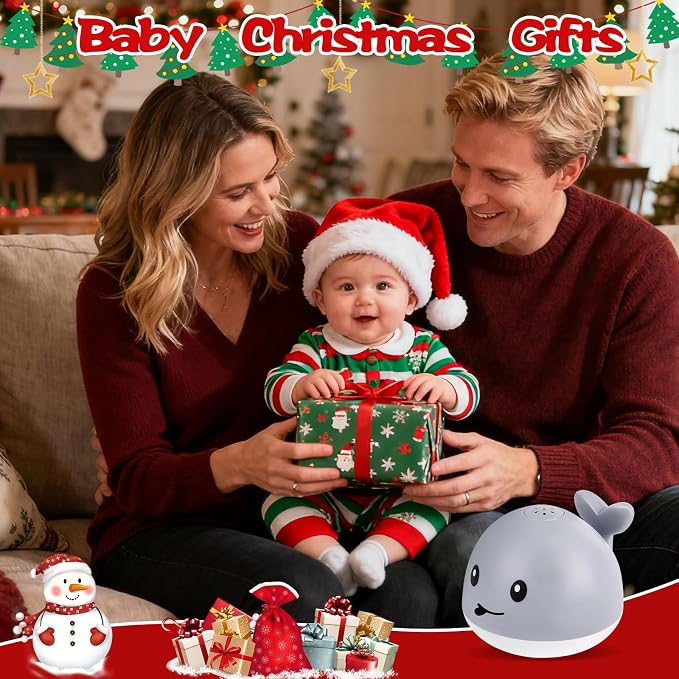 Baby Bath Toys for Kids Ages 1-3 & Babies 6-12 Months, Light Up Whale Sprinkler - Image 6