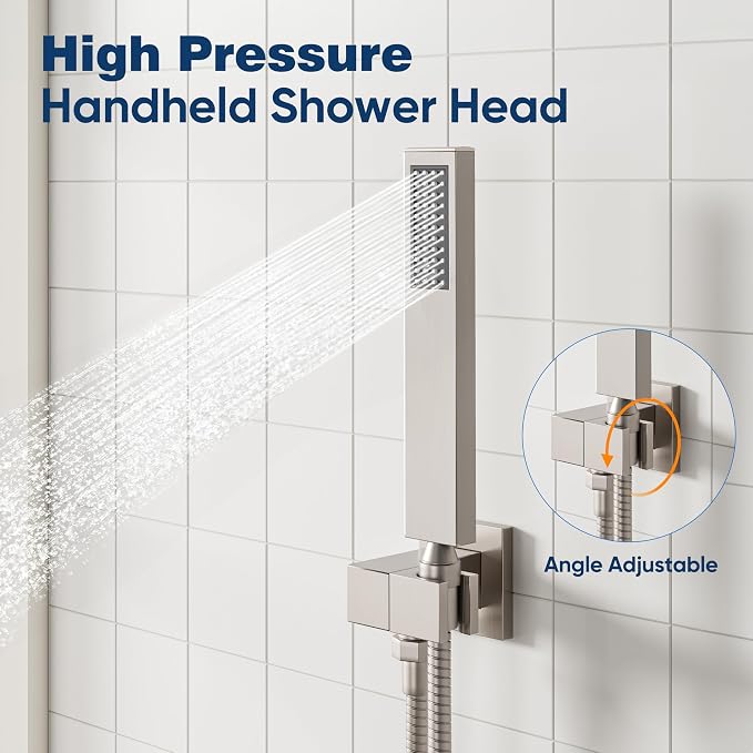 ESNBIA Ceiling Shower System, All Metal Shower Faucet set - Image 5