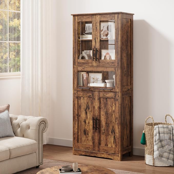 GarveeHome Tall Bathroom Cabinet, 67 in Storage Cabinet - Image 7