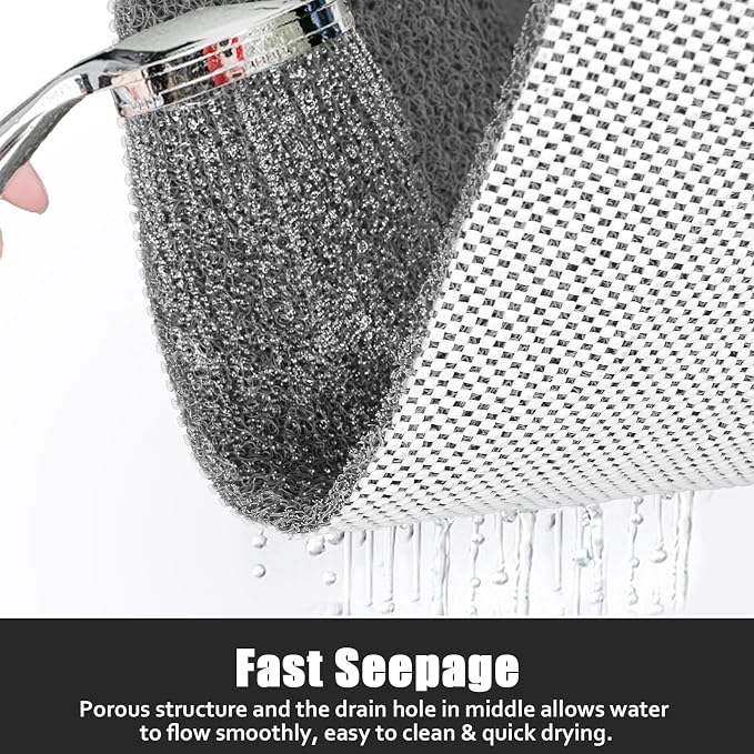 Square Shower Mat Non Slip: 24x24 Inch Shower Floor Mat - Image 3