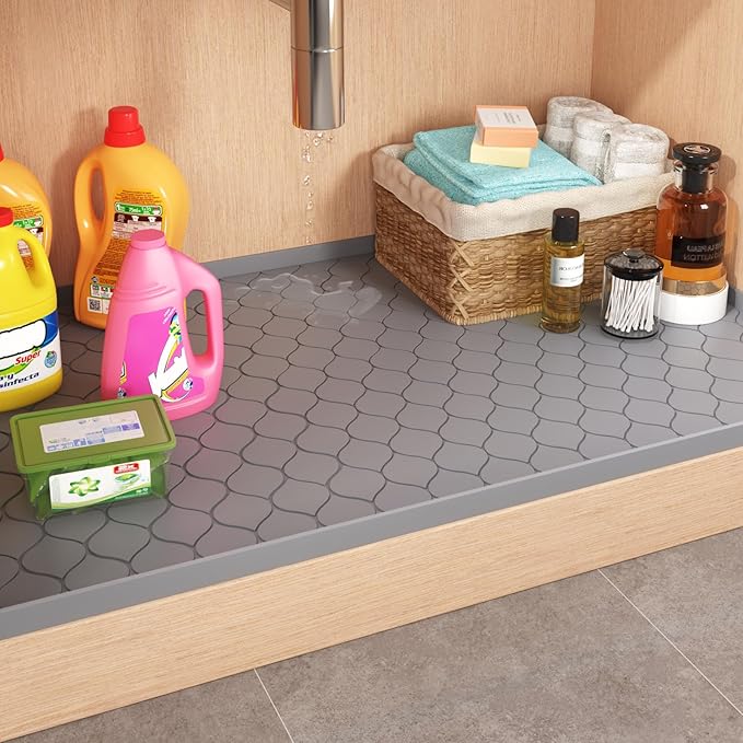 Silicone Under Sink Mat 28" x 19", kitchen Essentials and Gadgets, Shelf liner - Image 2