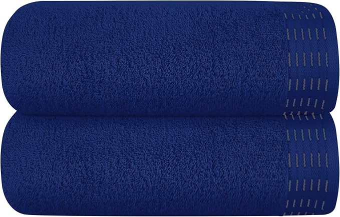 Cotton 2 Pack Oversized Bath Towel Set 28x55 inches, Large Bath Towels by Unknown