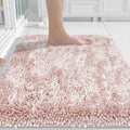 Yimobra Chenille Bathroom Rugs Non Slip, Extra Thick Soft Absorbent Bath Rug by Yimobra