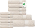 Delara 100% Organic Cotton Towels 650 GSM Plush Feather Touch Quick Dry Towel by Delara