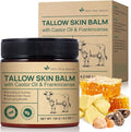 Tallow Frankincense Balm for Face/Body, 100% Grass-Fed Beef Tallow & Castor Oil by Unknown