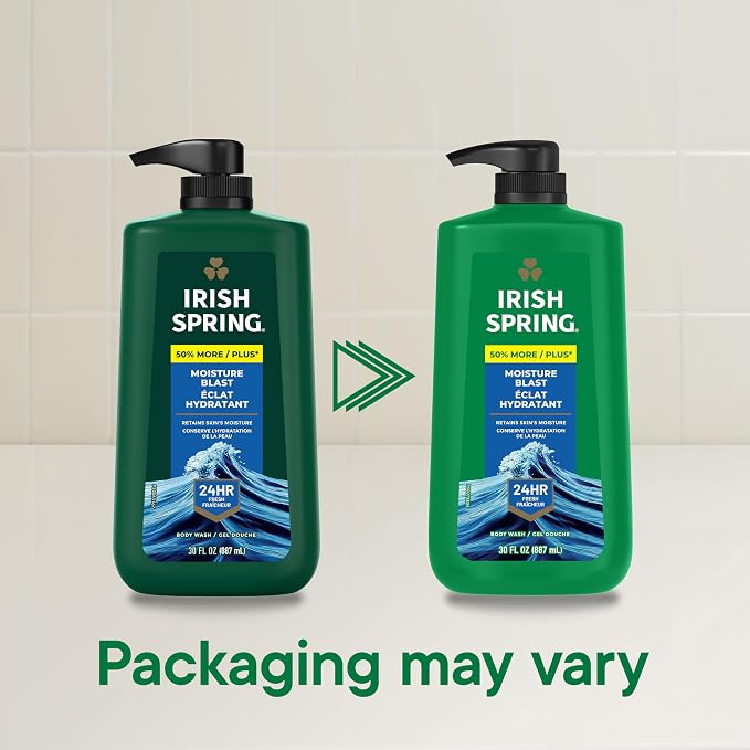 Irish Spring Mens Body Wash, Moisture Blast Body Wash - Image 2
