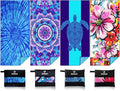 4 Pack Lightweight Thin Beach Towel Oversized 71"x32" Big Extra Large by Gomust