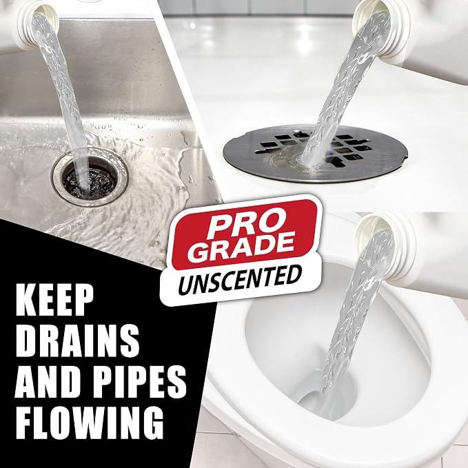 Sani 360° Declogger Dissolves Hair, Soap Scum, Toilet Paper. Drain Clog Remover - Image 3