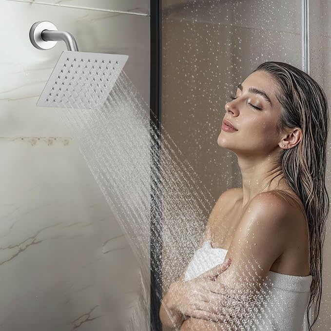 VEVOR Shower Faucet Set, 16 Inch Thermostatic Ceiling Mount Rainfall Shower - Image 8