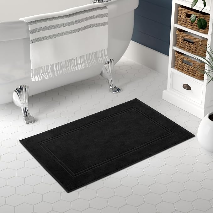 Tens Towels Pack of 2 Bath Mats 100% Cotton, 20 x 32 Inches, Super Absorbent - Image 2