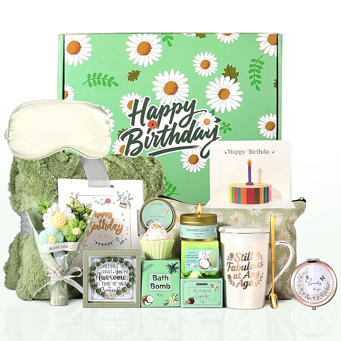 Birthday Gifts for Women Self Care Gifts for Women Happy Birthday Gift Baskets by Fesveoke