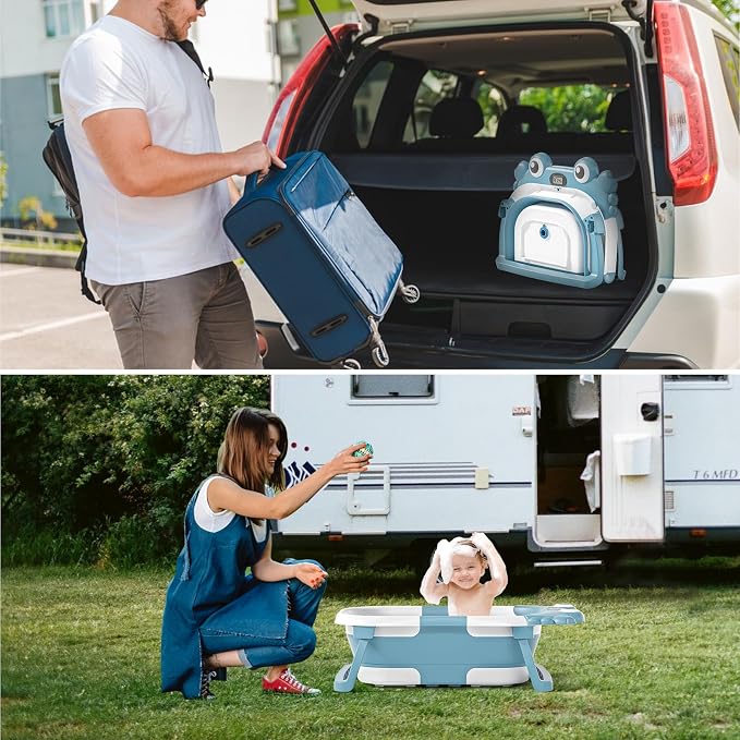 Collapsible Baby Bathtub for Newborns to Toddler - Image 7