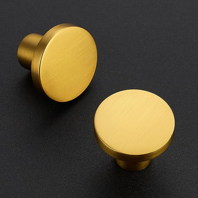 Ravinte 15 Pack Cabinet Knobs Gold Kitchen Cabinet Knobs Round Dresser Drawer - Image 2