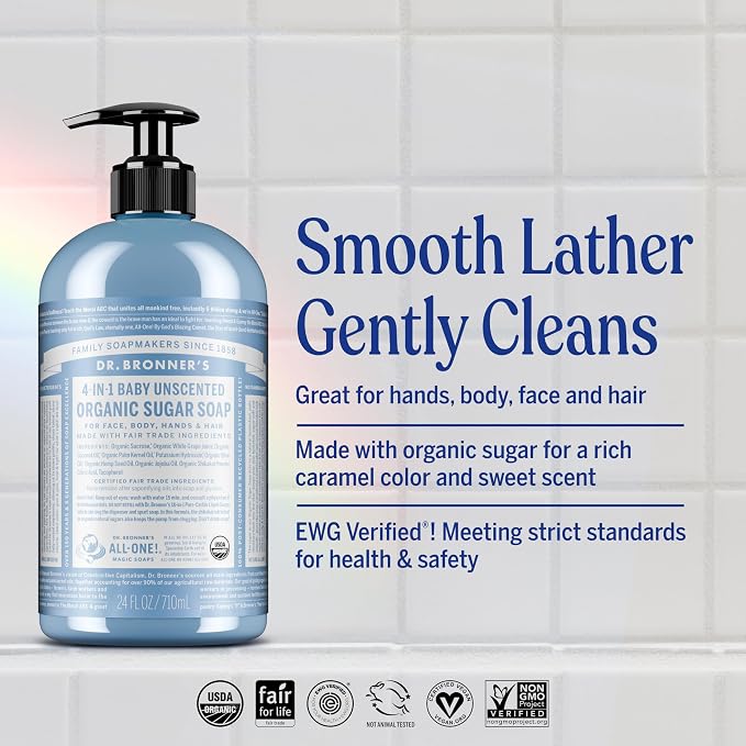 Dr. Bronner's Organic Sugar Soap - Image 2