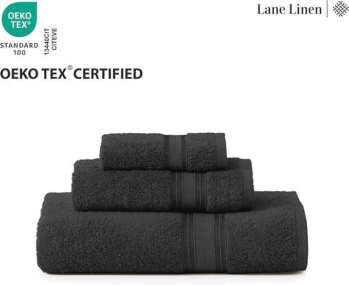 LANE LINEN Luxury Bath Towels Set- 100% Cotton Bathroom Towels, Zero Twist - Image 8